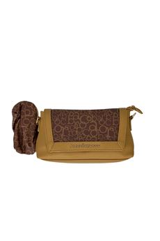 BROWN BEIGE ROCCO ECO-LEATHER CLUTCH ROCCO BAROCCO | RBR910B3206MARRONE